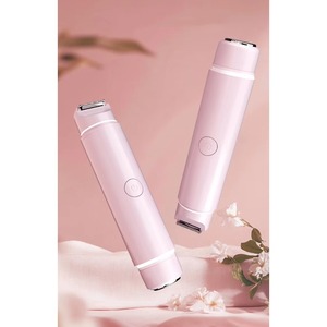 เครื่องโกนขนแบบชาร์จได้ 2 in 1 สำหรับผู้หญิง เครื่องเล็มขนบิกินี่ไฟฟ้า หัวโกนคู่ เครื่องโกนขนสำหรับผู้หญิง เครื่องเล็มขนบริเวณจุดซ่อนเร้น - Product Image 5