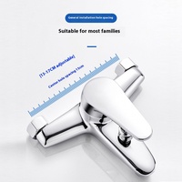 Buse de pluie simple pressurisée tout cuivre Robinet de bain à jet non supérieur avec finition chromée Utilisation commerciale domestique en laiton