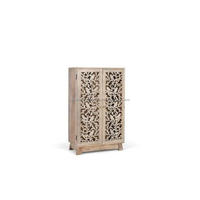 Buffet moderne en MDF brun de luxe Armoire haute de meilleure qualité en bois massif Meubles de salon Sculpture Travail Armoires de bar luxueuses