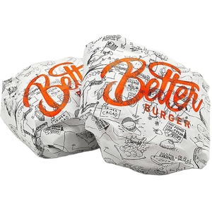 Boîte d'emballage pour hamburgers et frites en papier alimentaire 100 % qualité alimentaire, agréable et économique - Product Image 4