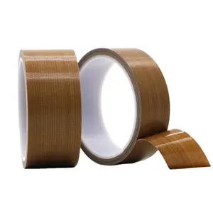 Wholesale PTFE Coating Adhesive Silicone Tape Fiberglass Tefloning Adhesive Tape For Continuous Seal