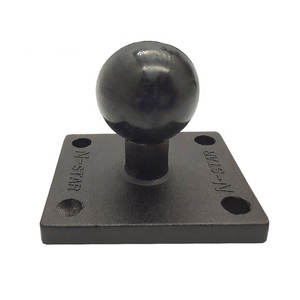 Support de téléphone pour tableau de bord de voiture, support fixe en aluminium pour <span class=keywords><strong>moto</strong></span>, tête de rotule, base carrée de 1 pouce, support de téléphone pour Ram - Product Image 1