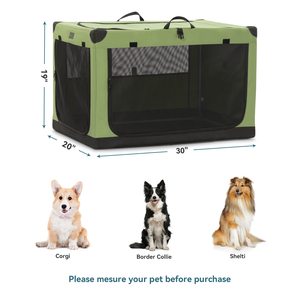 ปลอกผ้าที่สามารถปรับได้โดยใช้ท่อเหล็กเกลียวเสริมความแข็งแกร่งในการตัดเย็บผ้าสุนัขสัตว์เลี้ยงบ้านลังสำหรับสุนัขแมว - Product Image 3