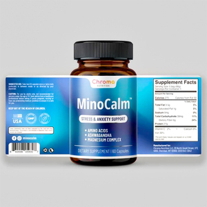 Manufacturers OEM <strong>Custom</strong> Private Synthetic Paper Packaging Label Design Food Supplement Bottle Label Sticker <strong>Printing</strong> - Product Image 3