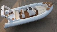 Bateau pneumatique à rames à coque rigide en fibre de verre de haute qualité en Hypalon fabriqué en Chine à vendre