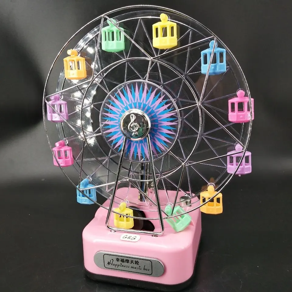 Creative Plastic Mini Ferris Wheel Music Box