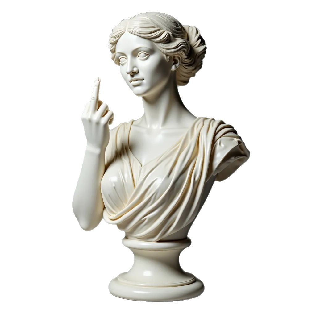 Aphrodite Venus Bust Statue - Handmade Greek Goddess Sculpture In Cast Marble, 8.8 Inches