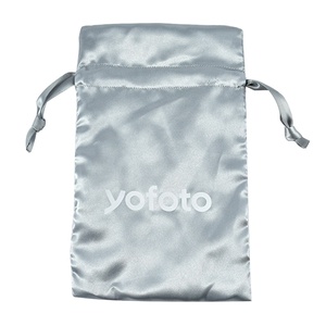 Bolsas de tela pequeñas de satén con cordón, personalizables con logo, para joyería, pelucas y almacenamiento, con efecto seda y estampado dorado en caliente - Product Image 5