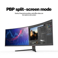 New Arrival High Resolution 5K Monitor 49 Inch Monitor Curved Gaming Monitor PC with Freesync