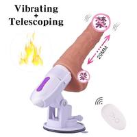 12-Zoll Teleskop-Kanone Weicher Realistischer Maschinen-Dildo Vibratoren für Frauen Maju Mundur Mehr Wasserdicht IPx6 Tragbare Massagepistole Sex