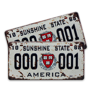 Thời trang Sao tùy chỉnh Nhôm Xe Đạp số trang trí tấm giấy phép với bóng kết thúc in ảnh tùy chọn AC Xe đồ đạc - Product Image 2