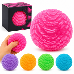 Vente en gros de balles sensorielles pointues roses personnalisées avec logo, <span class=keywords><strong>jouet</strong></span> anti-stress pour enfants et adultes, avec boîte de couleur personnalisée - Product Image 4