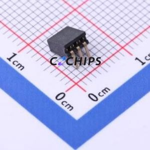 X1311FR-03-C43D24 Pin Socket Bent Lead Through Hole,P=1.27mm Connector 1x3P 1.27mm Square Hole Right Angle Insert - Product Image 2