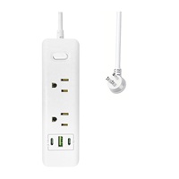 Enchufe múltiple Universal de extensión estándar de EE. UU. Toma de corriente USB Sofá Cubo 6 salidas de CA 2 puertos TIPO C 1 puertos USB con interruptor