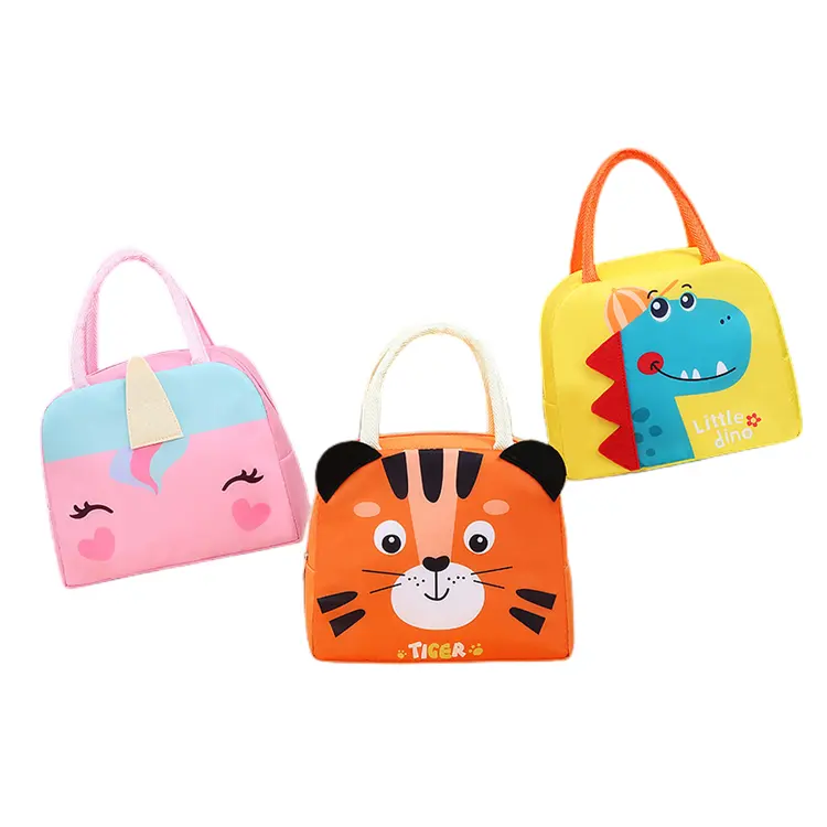 2024 nouveau 3D mignon isolé enfants sac isotherme sac à dos pour pique-nique en gros dessin animé enfants enfants école sac à lunch