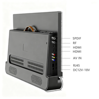 DC 12V 3-Stunden Akkulaufzeit 24-Zoll Tragbarer Smart Google TV für Küche Camping Outdoor