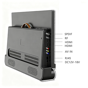 Téléviseur intelligent portable Google TV 24 pouces, 12 V CC, autonomie <span class=keywords><strong>de</strong></span> 3 heures, pour cuisine, <span class=keywords><strong>camping</strong></span>, extérieur - Product Image 5