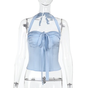 Top Corto Estivo da Donna con Scollo all'Americana e Fiocco Frontale, Nuovi Arrivi 2026, Top Canotta Sexy - Product Image 6