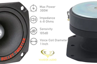 Twitch-haut-parleur AUDIO professionnel en aluminium, 4-8ohms, 300W, OEM, système de haut-parleur Audio pour voiture