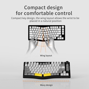 Ajazz AKS075 mechanical <b>keyboard</b>, with display screen, supports hot-swappable three-mode <b>keyboard</b> - Product Image 5