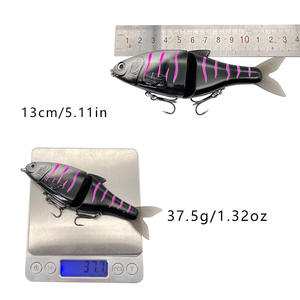 130mm 37,5G nuevo señuelo Swimbait articulado hundimiento cebo gigante <span class=keywords><strong>Balam</strong></span> señuelo de pescado para cebo grande bajo bagre señuelo duro cebo gigante - Product Image 4