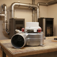 Ventilateur d'extraction centrifuge EC 38W 80CFM haute pression pour poêle à granulés électrique, foyer à biomasse, 20000h sans entretien, OEM Midea