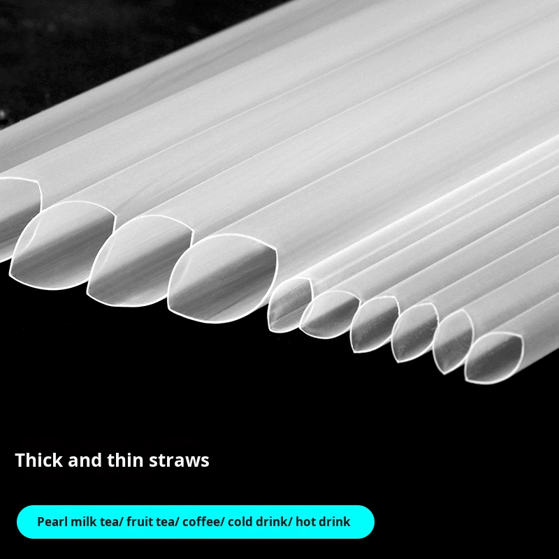 19/23cm Disposable Paper Straws Individually Packaged Food Grade for Coffee Fruit Drink Milk Tea Thick and Thin Beverage