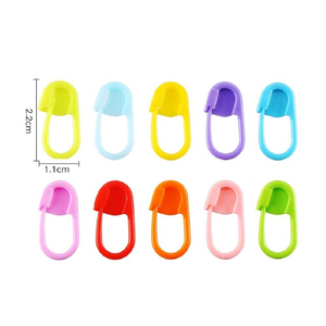 Wholesale 1000pcs/bag Colorful Plastic Buckle <b>Knitting</b> <b>Stitch</b> <b>Markers</b> Crochet <b>Stitch</b> <b>Marker</b> for Hand <b>Knitting</b> - Product Image 4