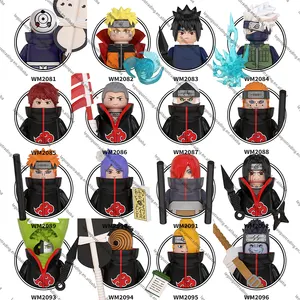 Лимонный WM6105-6106 Uzumaki Minifigs Uchiha Obito Sasuke Kakashi Sasori японская аниме модель развивающие строительные блоки детский подарок