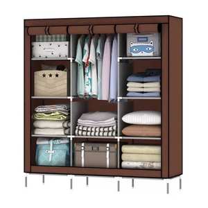 ארון בגדים מודרני מתקפל גדול בסגנון קוריאני, ארון אחסון משולב, ריהוט לבית, ייוו - Product Image 1