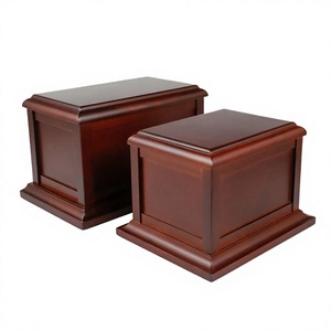 Luxury Rosewood Finish <b>Wooden</b> Urn Polished <b>Memorial</b> Cremation <b>Box</b> 220 Cubic Inch Eco-Friendly Airtight Seal Adult Baby Funeral - Product Image 3
