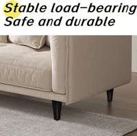 Pieds de meubles coniques carrés en acier laminé à froid pour salle à manger cuisine Table de chevet Table basse meuble TV canapé Support jambe matériel