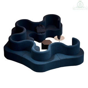 Nuevo producto personalizado proveedor dorado sofá dos plazas - Product Image 5