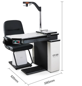 Tavolo ottico e sedia combinazione oftalmica unità di rifrazione optometria insieme combinato per optometrista - Product Image 2