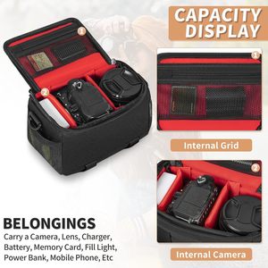 Sac de transport pour appareil photo - Étui antichoc et résistant à l'eau compatible avec les appareils photo <span class=keywords><strong>Canon</strong></span> EOS R50, <span class=keywords><strong>M50</strong></span>, Powershot SX540, SX70, etc. - Product Image 2