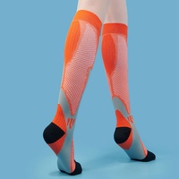 Chaussettes de compression pour mollets pour hommes et femmes - Course à pied, Pilates, Yoga, Sports, Utilisation en plein air - Chaussettes d'été amincissantes, respirantes et à séchage rapide