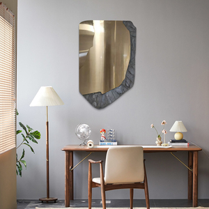 Vente <span class=keywords><strong>en</strong></span> gros d'œuvres d'art d'hôtel personnalisées <span class=keywords><strong>en</strong></span> métal 3D Lumière <span class=keywords><strong>contemporaine</strong></span>-Décoration <span class=keywords><strong>murale</strong></span> abstraite de luxe pour entrées et salles modèles - Product Image 5