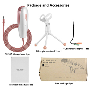 Tiếng ồn Trắng Micro máy tính 3.5mm Micro Hồng - Product Image 6