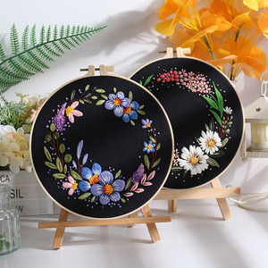 Hecho a mano nueva corona de flores bordado Floral DIY cinta creativa estéreo colgante pintura costura bordado habilidad requerida - Product Image 1