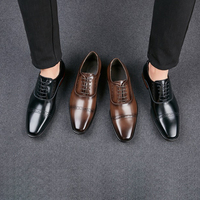 Herren Übergrößen Echtleder Formelle Anzugschuhe Spitze Zehen Hochzeitsstil Oxfords für Büro & Karriere