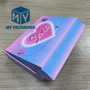 Custom Thick Version Corrugated Mailer Box Custom Logo Printed Party Gift Eyelash Packaging Custom Clothing Paper Boxes