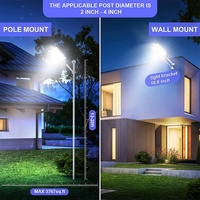 Lampadaires solaires Hofoled IP65 à haute luminosité 600W 800W 1000W 2000 Watts avec détecteur de mouvement, éclairage LED solaire extérieur