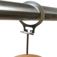 Cintre en bois massif style américain, qualité hôtelière, antidérapant, antivol, extra-épais, robuste, avec pince d'épaule, pour magasins de vêtements et usage domestique