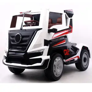 2022 nouveau modèle de camion jouet électrique 550W à double entraînement pour enfant, batterie électrique Style télécommande en voiture