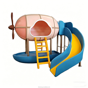 Structure de jeux extérieure en forme de fusée CA017, toboggan, tunnel d'escalade, équipement de divertissement pour les communautés résidentielles et les jardins d'enfants - Product Image 6