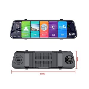 10 pouces 4G Android 8.1 rétroviseur avant et arrière double objectif Dash Cam avec ADAS FHD WIFI GPS Navigation caméra <span class=keywords><strong>de</strong></span> <span class=keywords><strong>recul</strong></span> - Product Image 6
