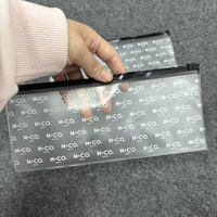 Personnalisez votre logo, impression intégrale sur pochette de rangement pour cosmétiques et bijoux en PVC transparent de luxe, fermeture à glissière, petit emballage en plastique