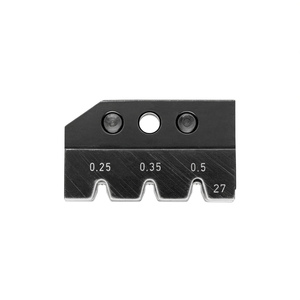 Matriz de crimpado para conectores MQS, tamaño de cable 0.25, 0.35, 0.5mm, calibre 27 - Product Image 1