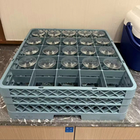 Boîte de rangement pour tasses à eau et à vin en PP scellé, applicable aux hôtels, restaurants, tasses personnalisées, couteaux, fourchettes, plateaux, lave-vaisselle