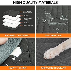 2024 hamaca plegable de lujo para perros patrón sólido lavable coche viaje y Camping Mat para mascotas y gatos asiento trasero cama para perros - Product Image 5